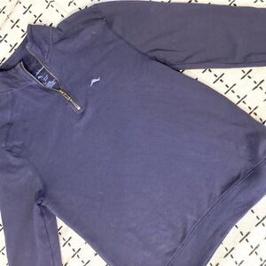 Tommy Bahama boys have zip pull over dark blue size 7/8